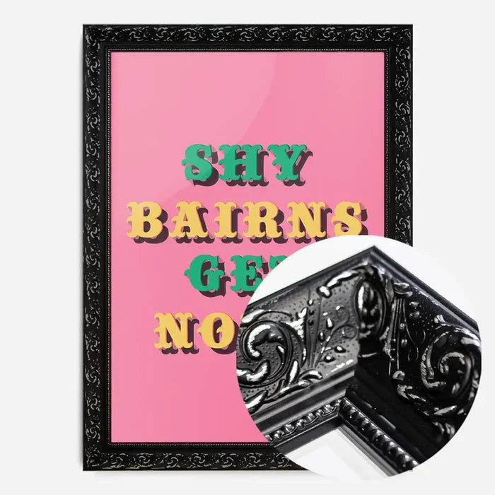 21x30cm | 8¼ x 11¾in / Black Ornate Frame