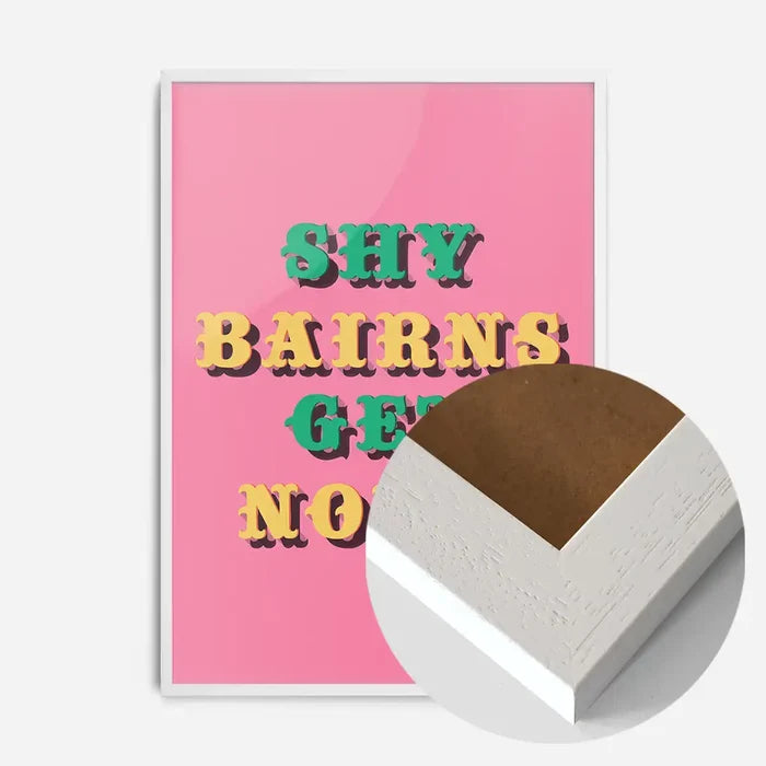 21x30cm | 8¼ x 11¾in / White Wood Frame