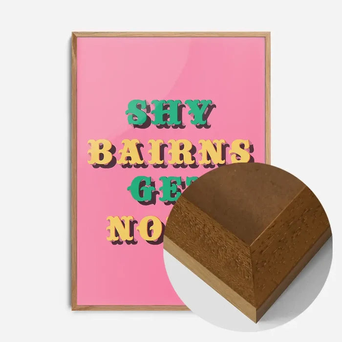 21x30cm | 8¼ x 11¾in / Oak Wood Frame