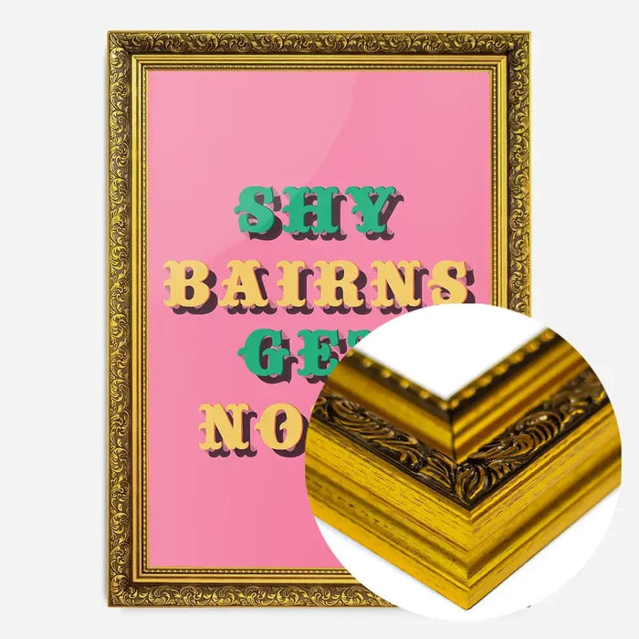 21x30cm | 8¼ x 11¾in / Gold Ornate Frame