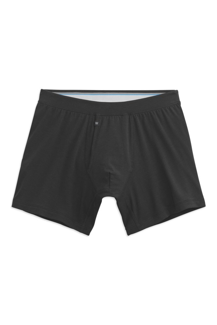 True Black | Front view of Silver Boxer Briefs in True Black