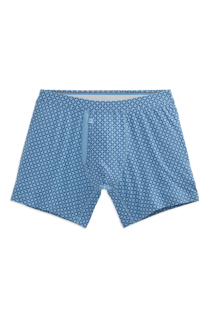 Crosswind Century Circle | Front view of Silver Boxer Briefs in Crosswind Century Circle