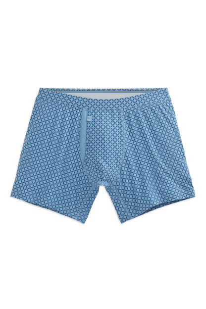 Crosswind Century Circle | Front view of Silver Boxer Briefs in Crosswind Century Circle