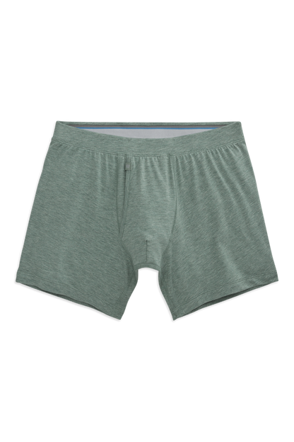 Minted Heather | Front view of the SILVER Boxer Brief in Minted Heather