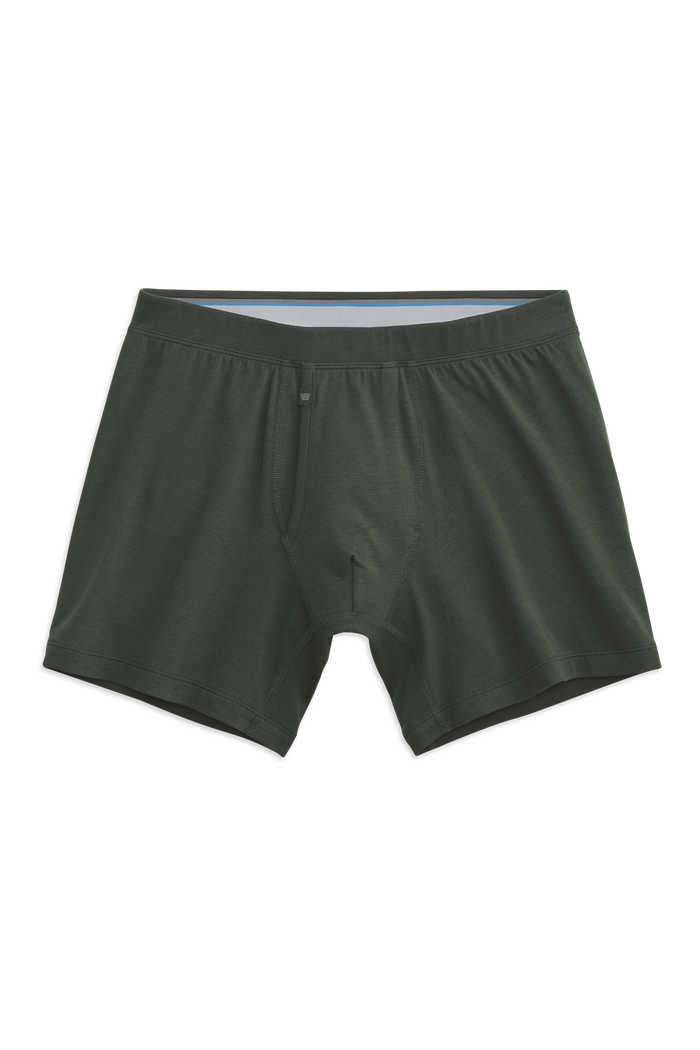 Tannenbaum | Front view of Silver Boxer Briefs in Tannenbaum