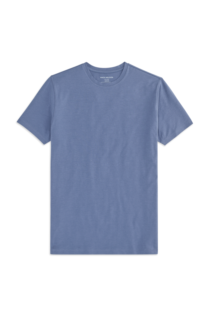 Front view of the Silver Crew Neck T-Shirt in Shooting Star