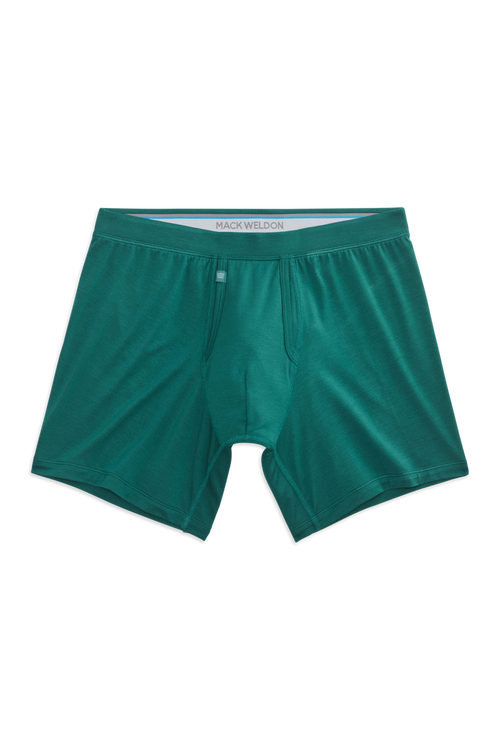Front view of Silver HD Boxer Brief in Forest Biome