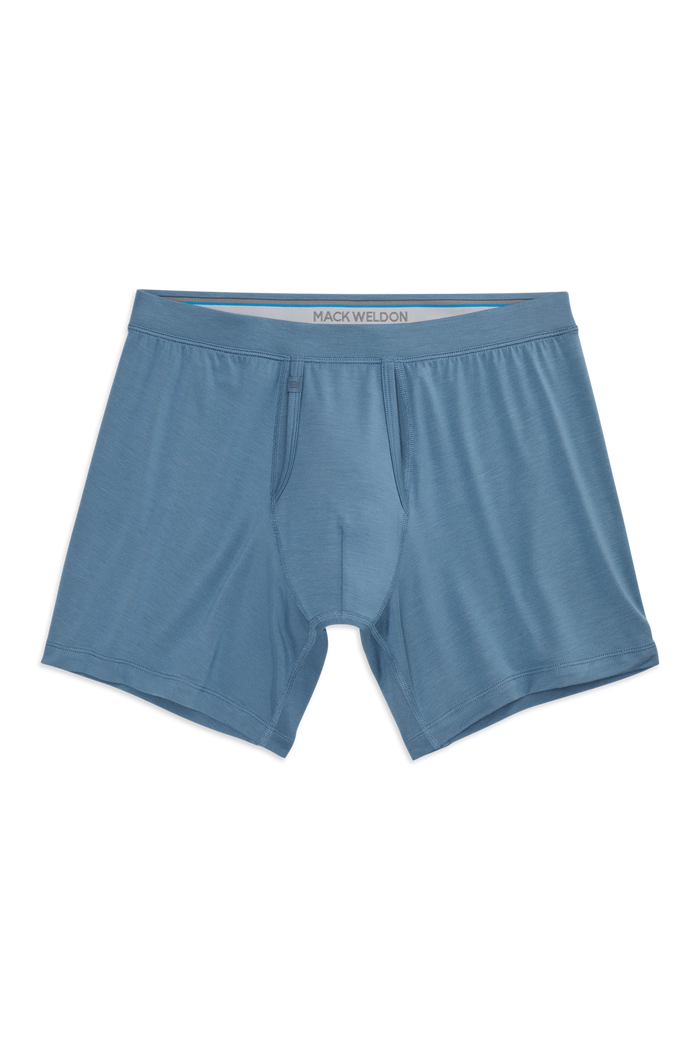 Front view of Silver HD Boxer Brief in Ice Storm