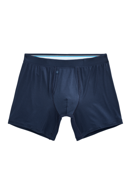 True Navy | Front view of Silver HD Boxer Brief in True Navy