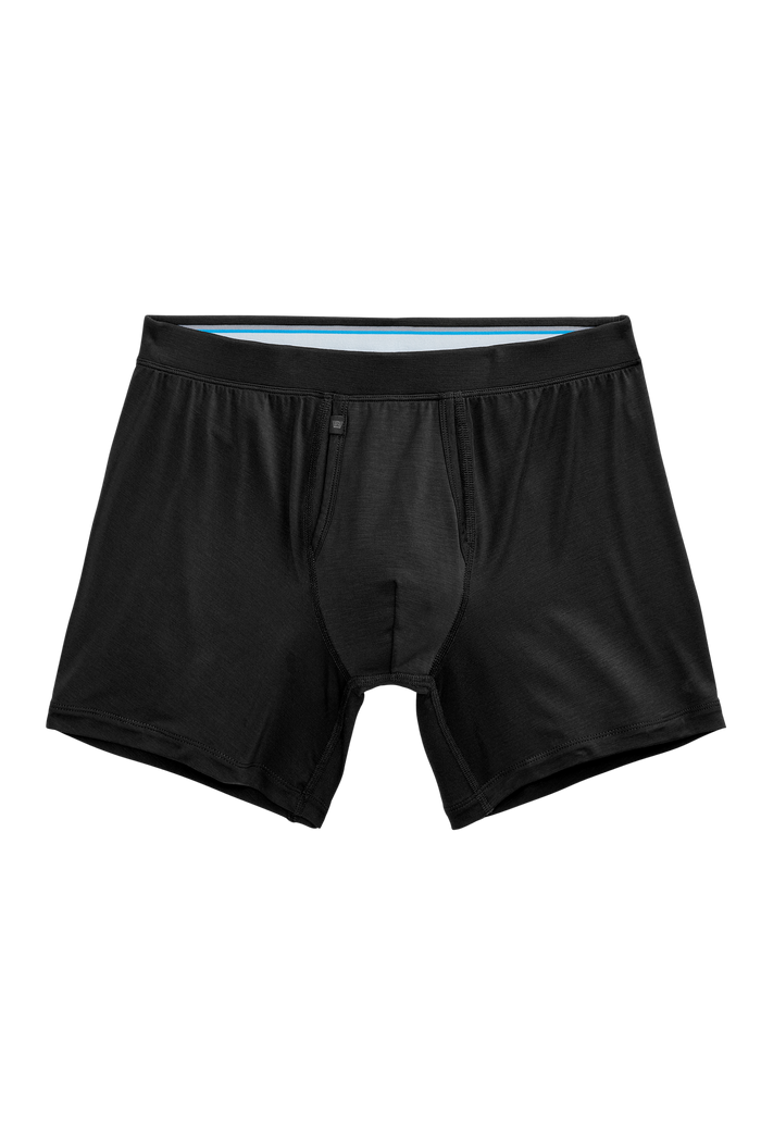 True Black | Front view of Silver HD Boxer Brief in True Black