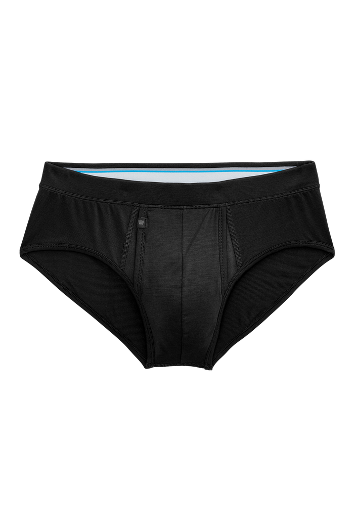 True Black | Front view of Silver HD Brief in True Black
