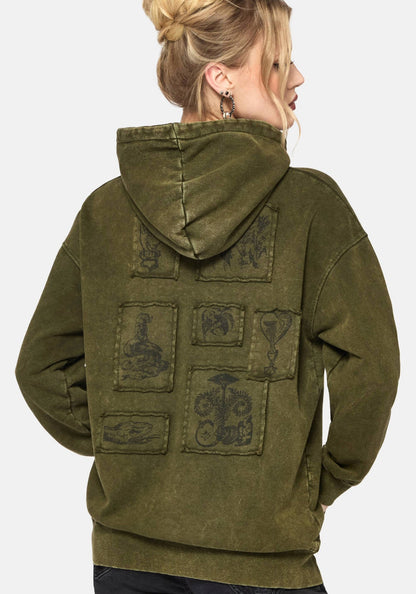 Sira Oversized Applique Patch Hoodie