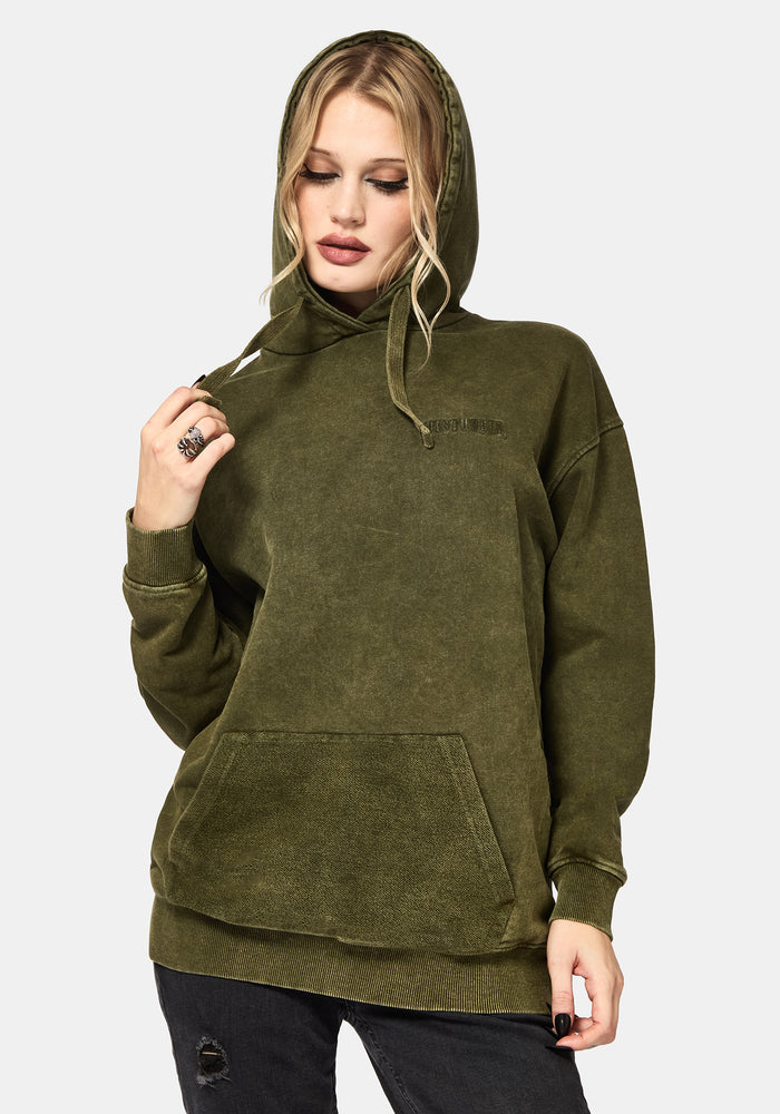 Sira Oversized Applique Patch Hoodie