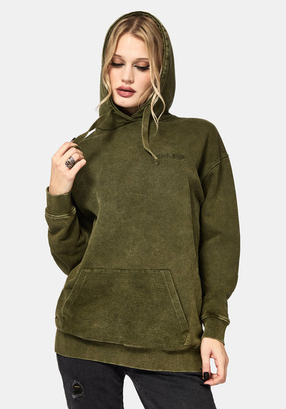 Sira Oversized Applique Patch Hoodie