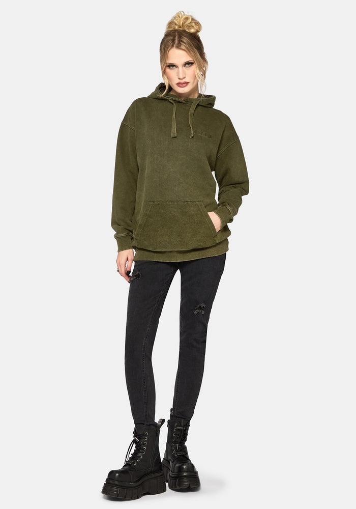 Sira Oversized Applique Patch Hoodie