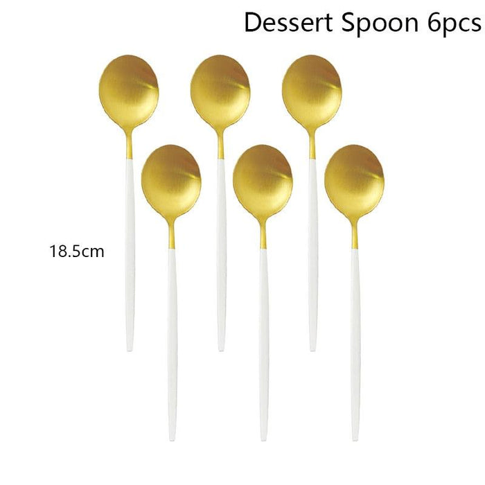 6Pcs Dessert Spoon