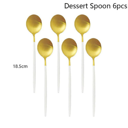 6Pcs Dessert Spoon