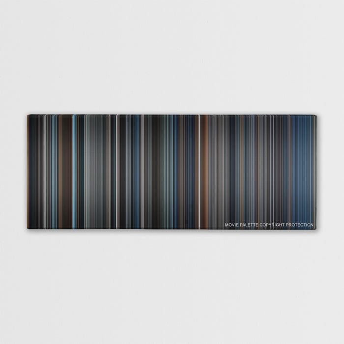 Sleepy Hollow color palette canvas print: thousands of thin vertical stripes of color