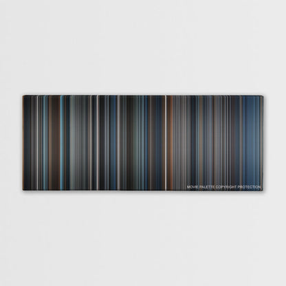 Sleepy Hollow color palette canvas print: thousands of thin vertical stripes of color