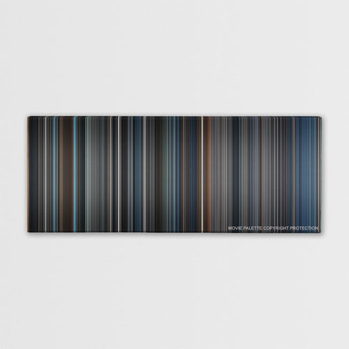 Sleepy Hollow color palette canvas print: thousands of thin vertical stripes of color