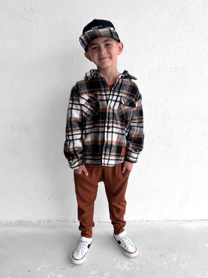 SNAPBACK - CARAMEL PLAID