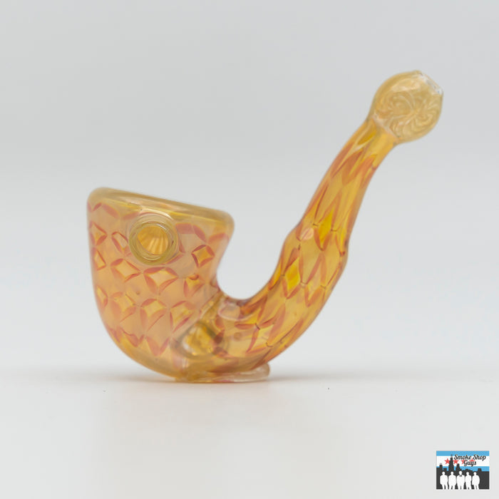 Space Cricket Fumed Sherlock Pipe – Handcrafted Glass Dry Pipe: Classic Sherlock Design, Ergonomic Grip, Timeless Style, Fumed Glass Finish, Beautiful Color-Changing Effect, Compact and Portable, On-the-Go Sessions, Durable Build, Handcrafted for Longevity, Reliable Performance.