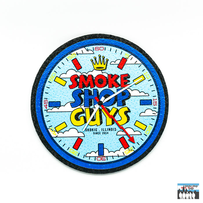 SSG Limited Edition Clock MoodMat – Heat-Resistant Dab Mat in Multiple Sizes: Durable and Stylish, Unique Clock Design, Exclusive to SSG, Heat-Resistant Material, Protects Surfaces, Heat Damage, Sessions, Versatile Sizes, 5 Inch, 8 Inch, 12 Inch Options, Fit Any Setup, Eco-Friendly, Made from Upcycled Materials, Sustainability, Limited Edition, Collectible Design, Limited Quantities Available.
