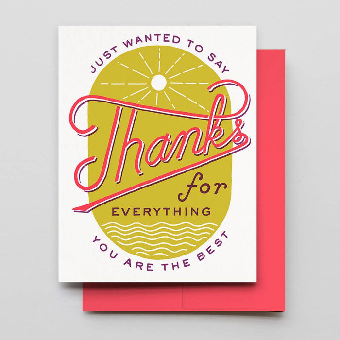 Sun & Sea Thanks Card