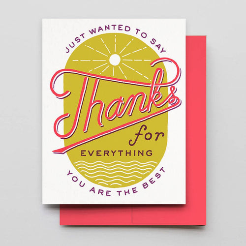 Sun & Sea Thanks Card