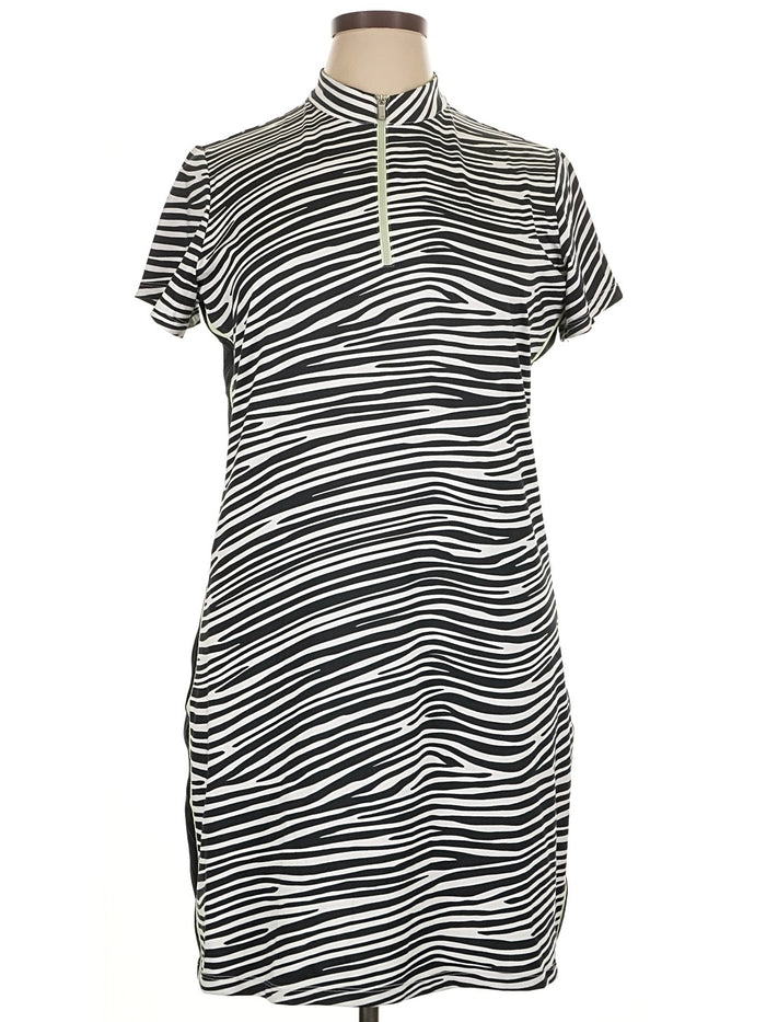 Tail Activewear Black & White Zebra Print Golf Dress Size XL