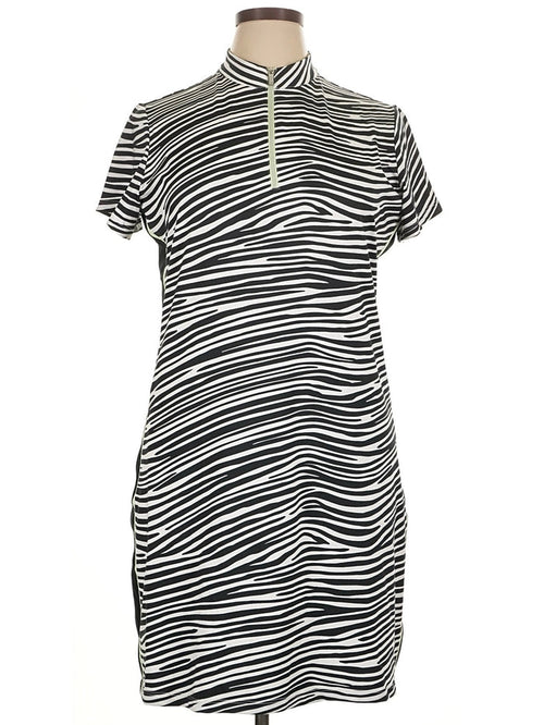 Tail Activewear Black & White Zebra Print Golf Dress Size XL