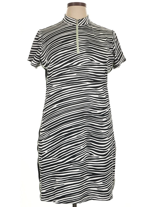 Tail Activewear Black & White Zebra Print Golf Dress Size XL