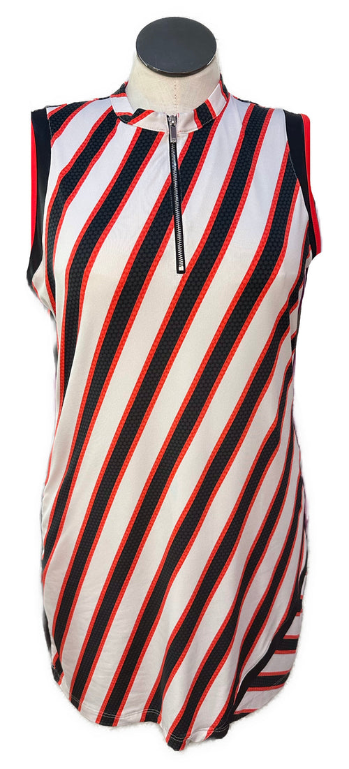 Tail Women's Red, White & Black Patterned Golf Dress Size XL
