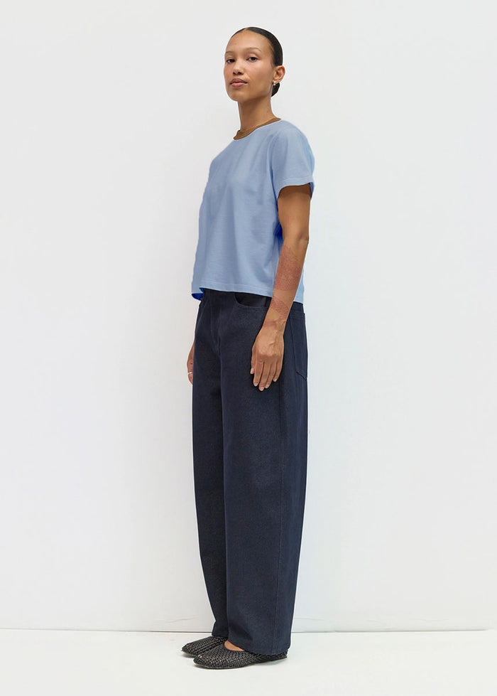 The Chloe Top - Blue Brown