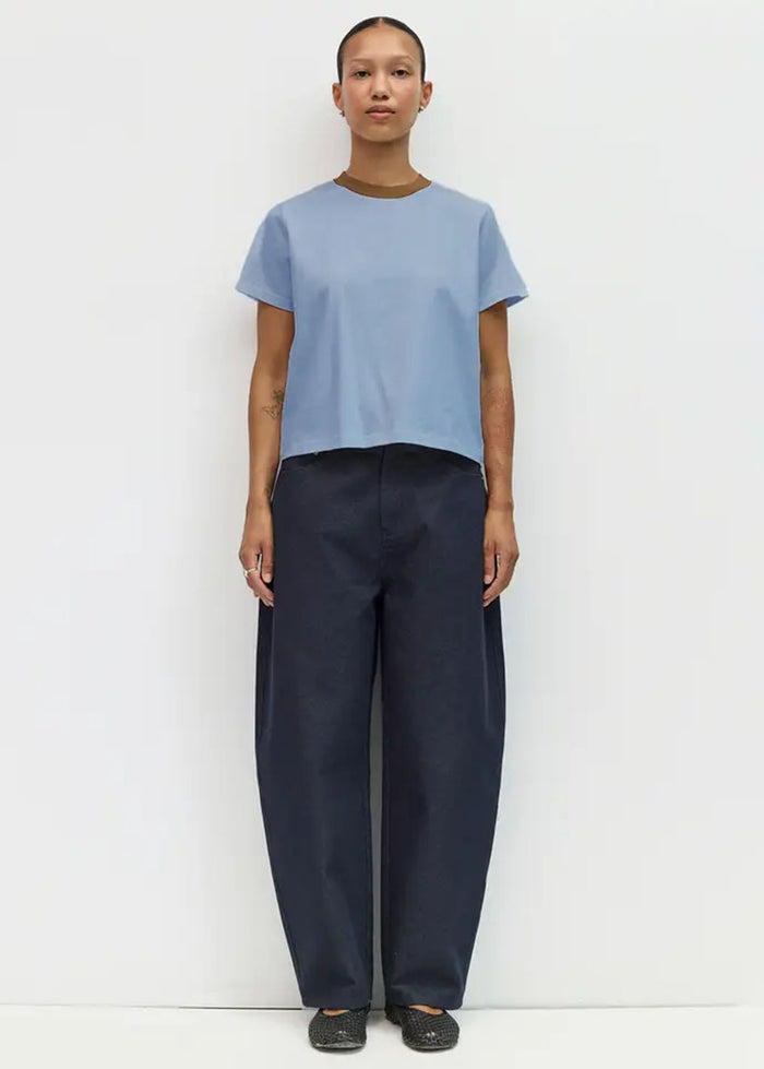 The Chloe Top - Blue Brown