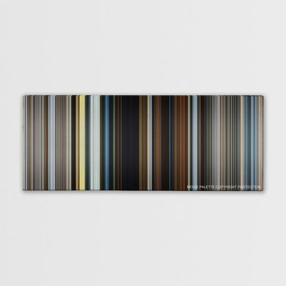 The Dark Tower color palette canvas print: thousands of thin vertical stripes of color