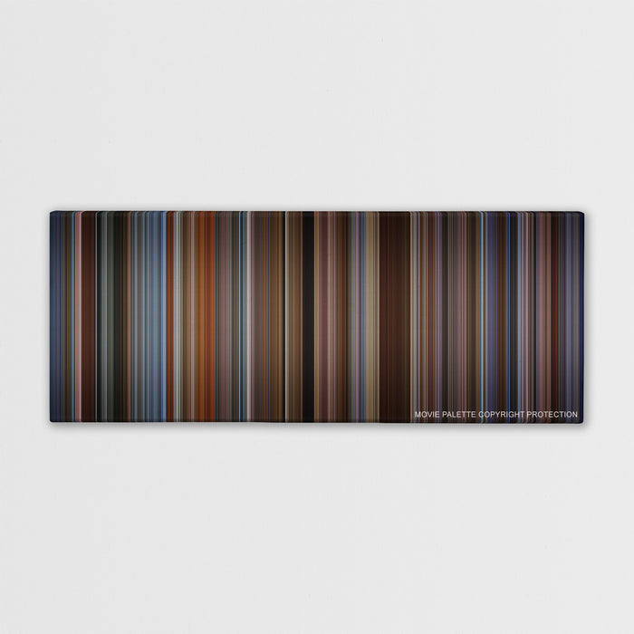 The Family Man color palette canvas print: thousands of thin vertical stripes of color