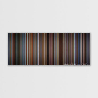 The Family Man color palette canvas print: thousands of thin vertical stripes of color