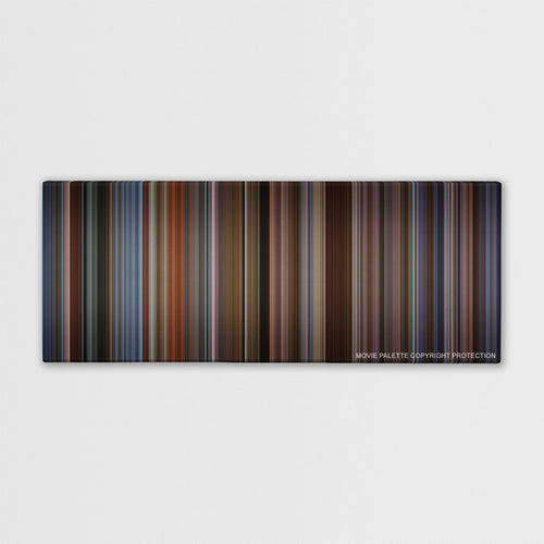The Family Man color palette canvas print: thousands of thin vertical stripes of color