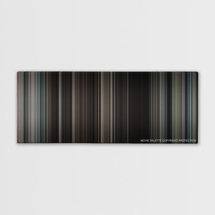 The Great Escape color palette canvas print: thousands of thin vertical stripes of color
