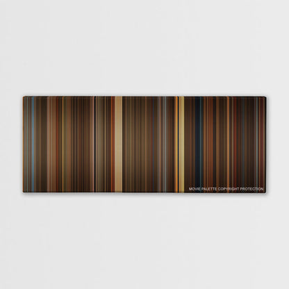 The Green Mile color palette canvas print: thousands of thin vertical stripes of color