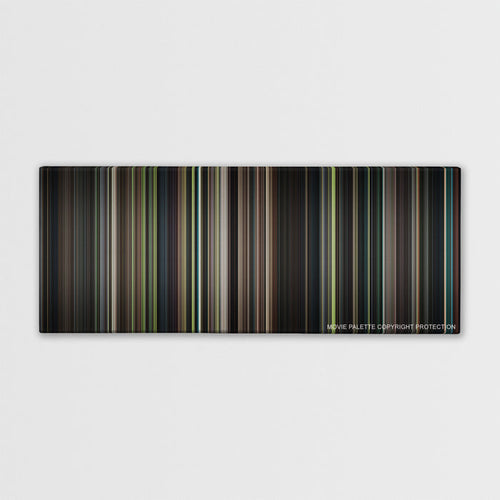 The Handmaiden color palette canvas print: thousands of thin vertical stripes of color