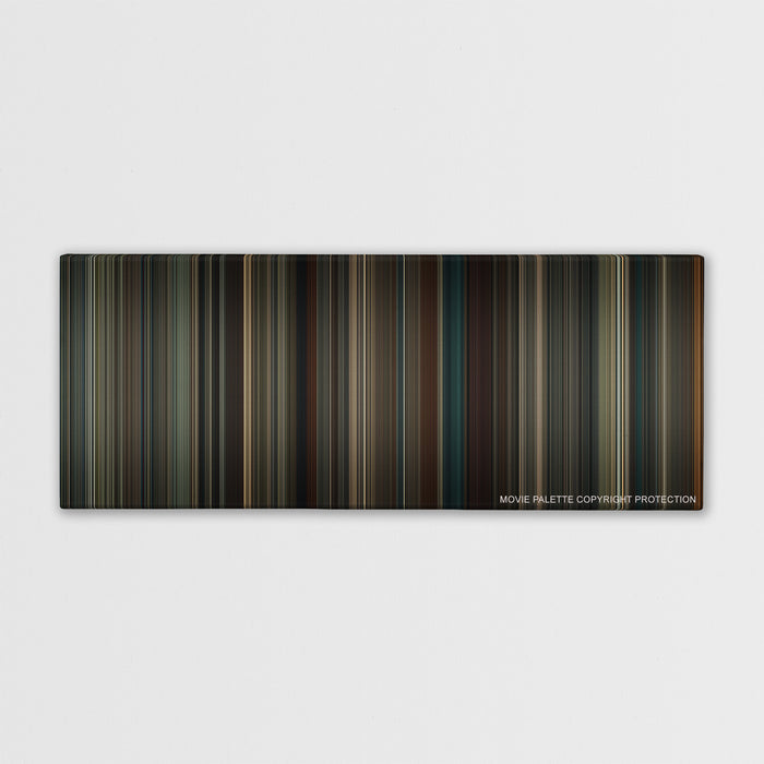 The Imitation Game color palette canvas print: thousands of thin vertical stripes of color