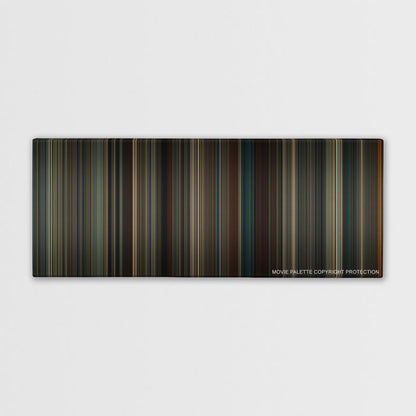 The Imitation Game color palette canvas print: thousands of thin vertical stripes of color