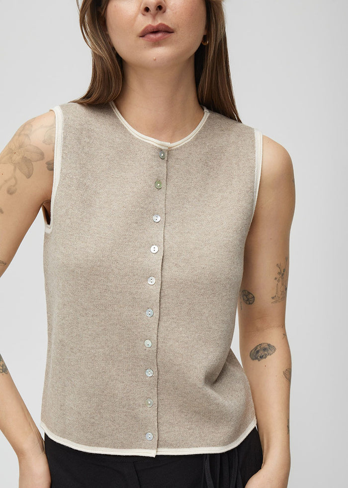The Lisa Top - Oatmeal & Cream