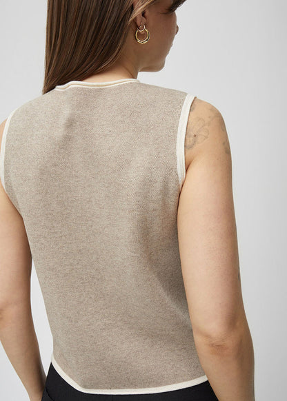 The Lisa Top - Oatmeal & Cream