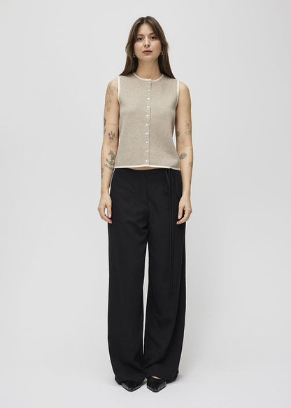 The Lisa Top - Oatmeal & Cream