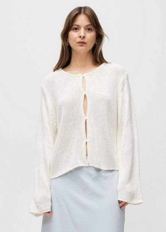 The Morgan Cardigan - Cream