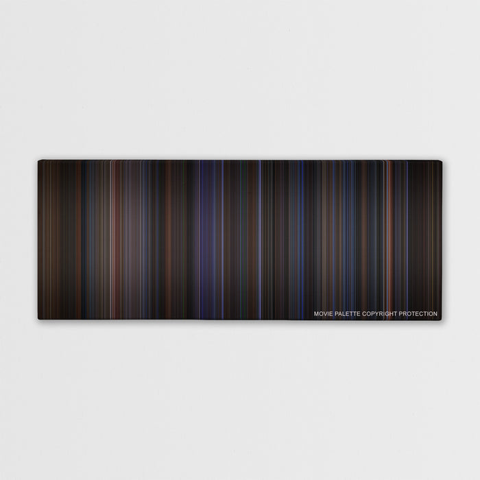 The Negotiator color palette canvas print: thousands of thin vertical stripes of color