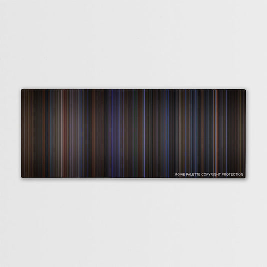 The Negotiator color palette canvas print: thousands of thin vertical stripes of color